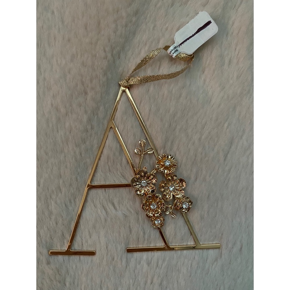Anthropologie Floral Monogram Ornament - Picture 16 of 16
